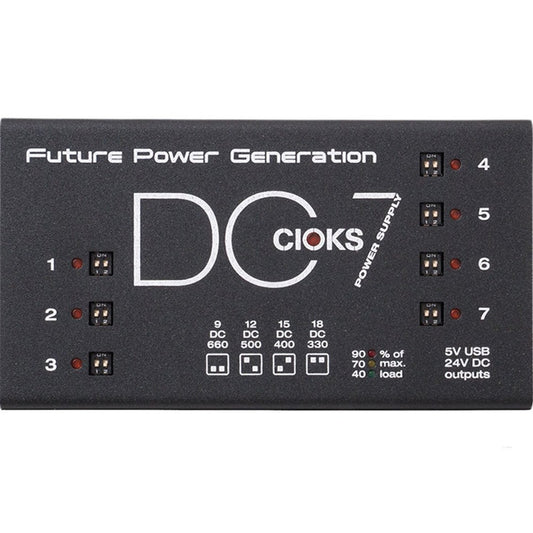 CIOKS DC7 7 Outlets in 7 isolated DC 5v USB and 24V DC Aux Out 2A max