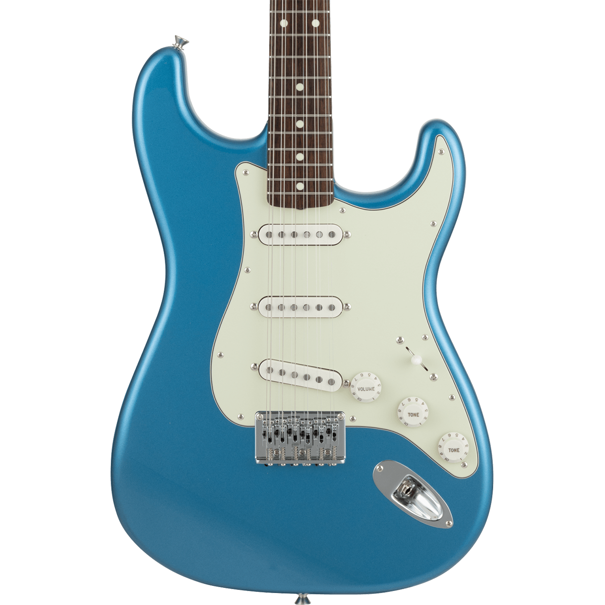 Fender MIJ Limited Stratocaster XII Electric Guitar, Rosewood Fingerboard in Lake Placid Blue