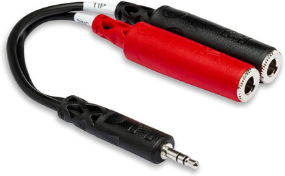 Hosa YMP137 3.5 mm TRS to Dual 1/4" TSF Stereo Breakout Cable
