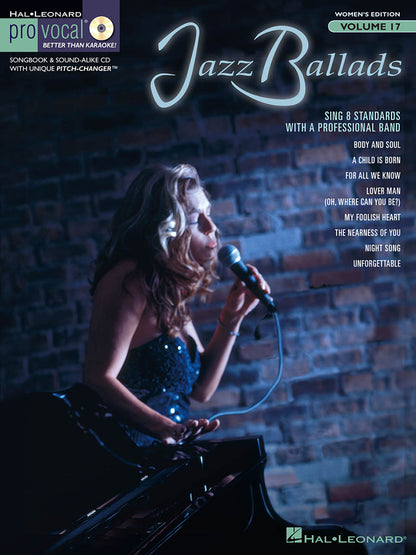 Jazz Ballads Pro Vocal Women's Edition Volume 17 BK/CD