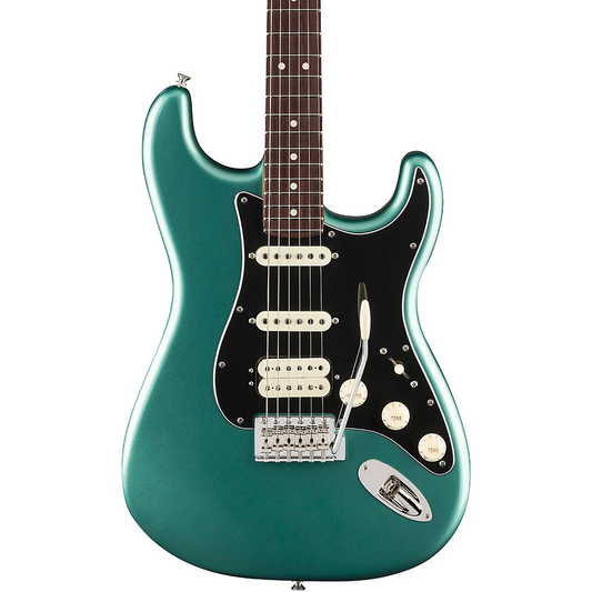 Fender American Professional Classic Stratocaster HSS Electric Guitar, Rosewood Fingerboard in Faded Sherwood Green Metallic