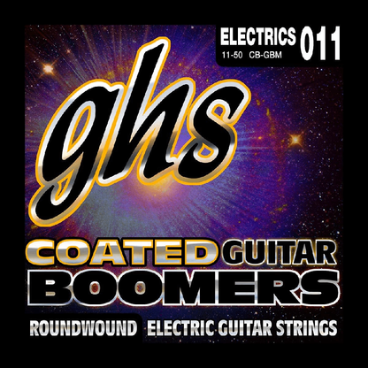 GHS CBGBM Coated Boomers Medium Electric Guitar Strings 11-50 Gauge