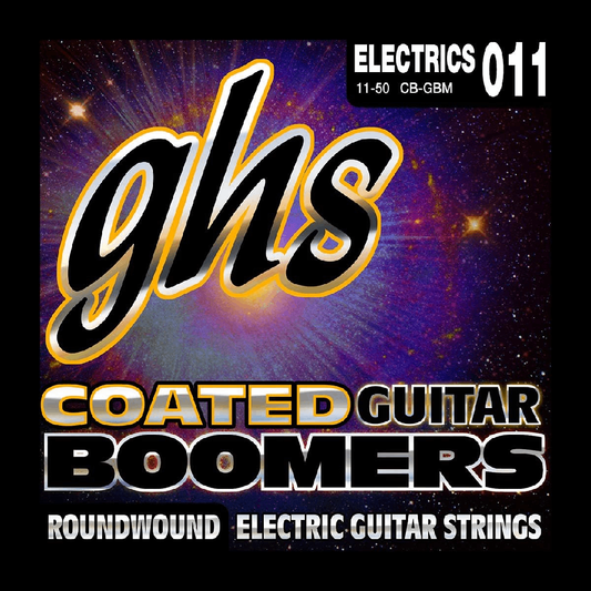 GHS CBGBM Coated Boomers Medium Electric Guitar Strings 11-50 Gauge