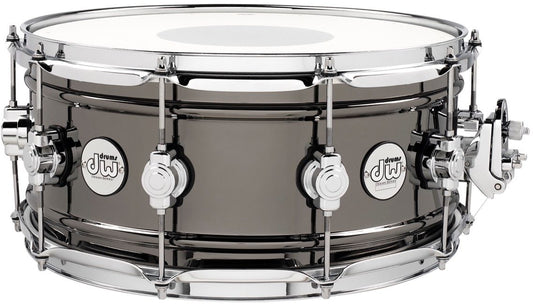 DW Design Series 6.5" x 14" Black Nickel Over Brass Snare Drum