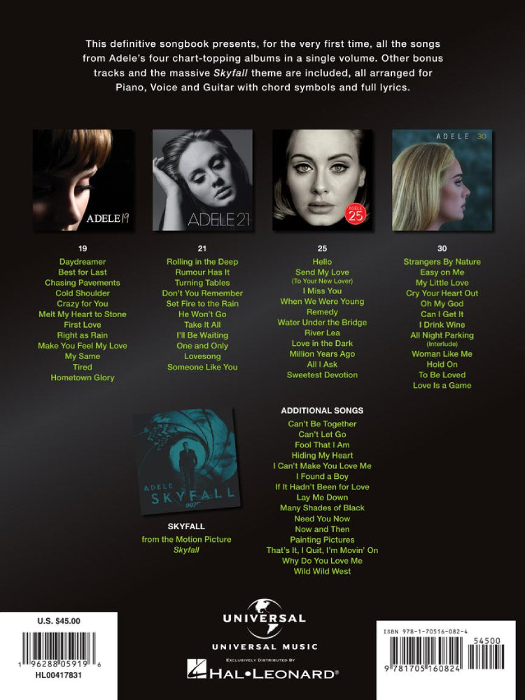Adele The Complete Collection PVG
