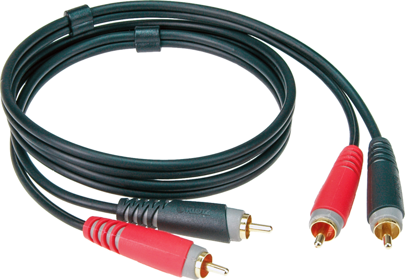 Klotz Pro Stereo Twin Cable with Straight RCA Plugs 6m