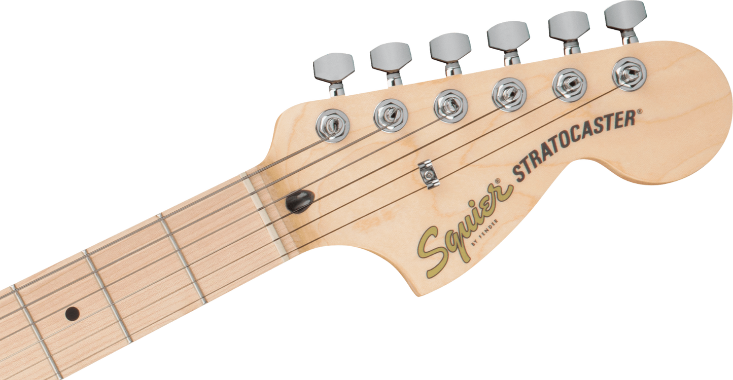 Squier FSR Affinity Series Stratocaster HSS, Maple Fingerboard, Black Pickguard in Black