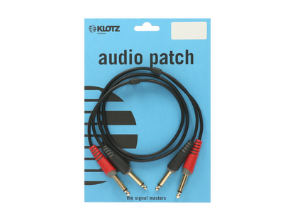 Klotz ATJJ0300 3m Audio Patch Unbalanced Stereo Twin Cable