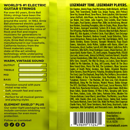 Ernie Ball Regular Slinky Classic RnR Pure Nickel Electric Guitar Strings 3 Pk 10-46 Gauge