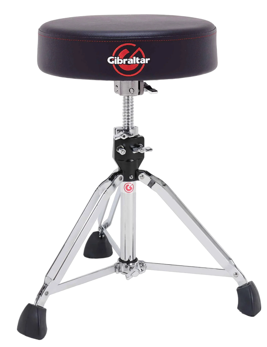 Gibraltar 9608 Double Braced 13" Round Drum Throne in Black