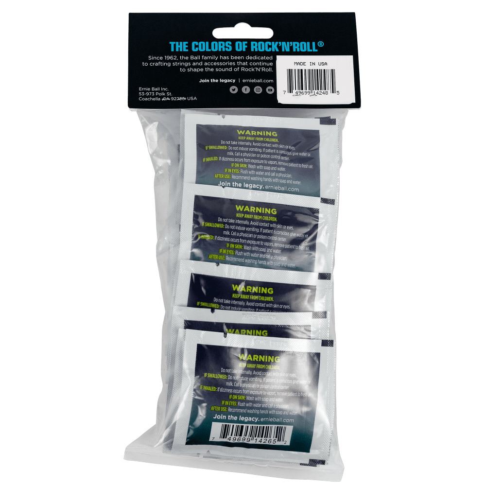 Ernie Ball Wonder Wipes Instrument Polish 20 Pack