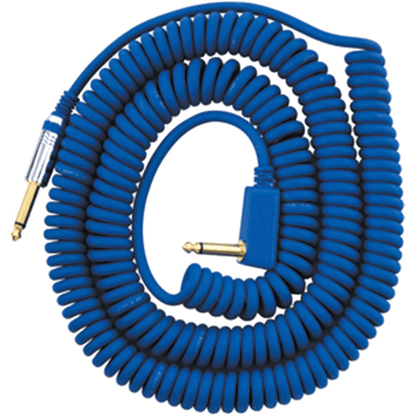 VOX VCC 9m Vintage Coiled Guitar Cable in Blue