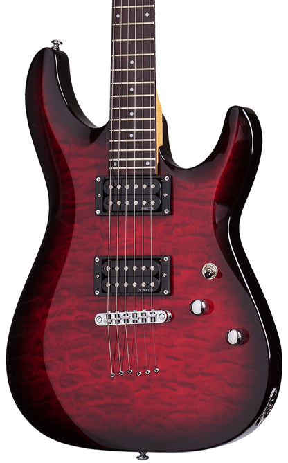 Schecter C 6 Plus in See Thru Cherry Burst
