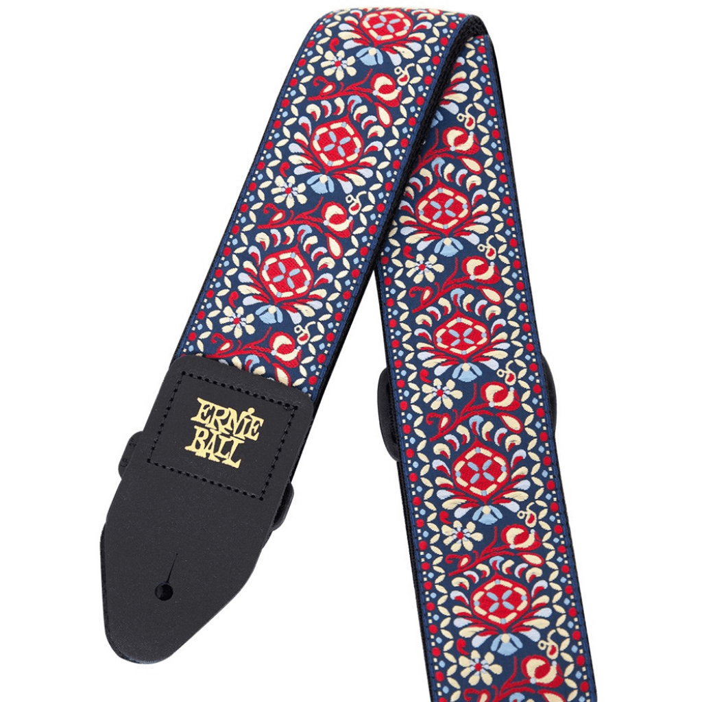 Ernie Ball Jacquard Guitar Strap Or Bass Strap in Royal Bloom