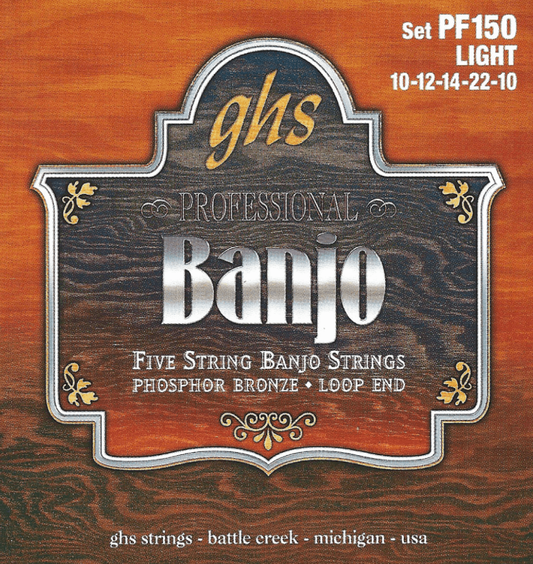 GHS PF150 5 String phosphor Strings 10-22/10
