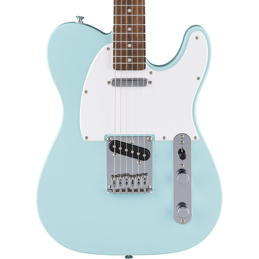 Squier FSR Squier Sonic Telecaster, Laurel Fingerboard, White Pickguard in Daphne Blue