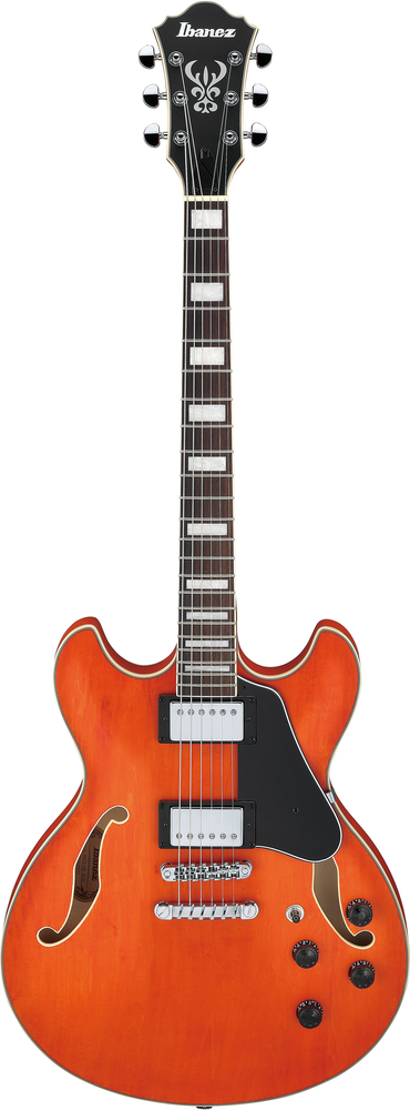 Ibanez Artcore AS73T Semi Hollow Electric Guitar in Transparent Tangerine Flat