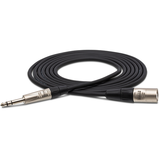Hosa HSX010 Pro Balanced Interconnect, REAN 1/4 inch TRS to XLR3M, 10 ft / 3m