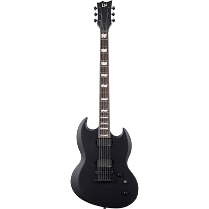 ESP LTD Viper 400 Baritone Electric Guitar in Black Satin