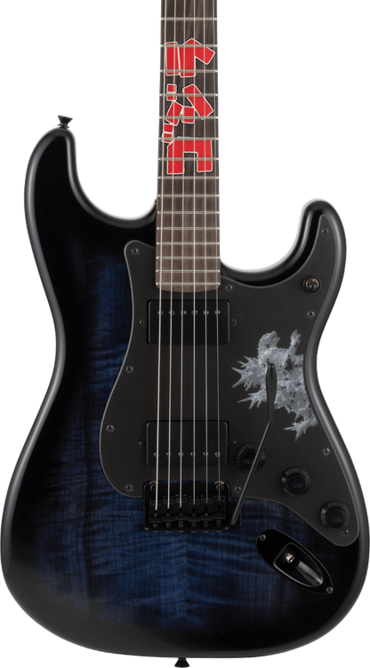 Fender Made in Japan Godzilla Stratocaster, Rosewood Fingerboard in Godzilla Blue