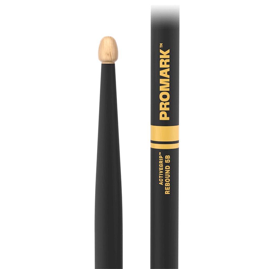 ProMark Rebound 5B ActiveGrip Hickory Drumstick aAcorn Wood Tip