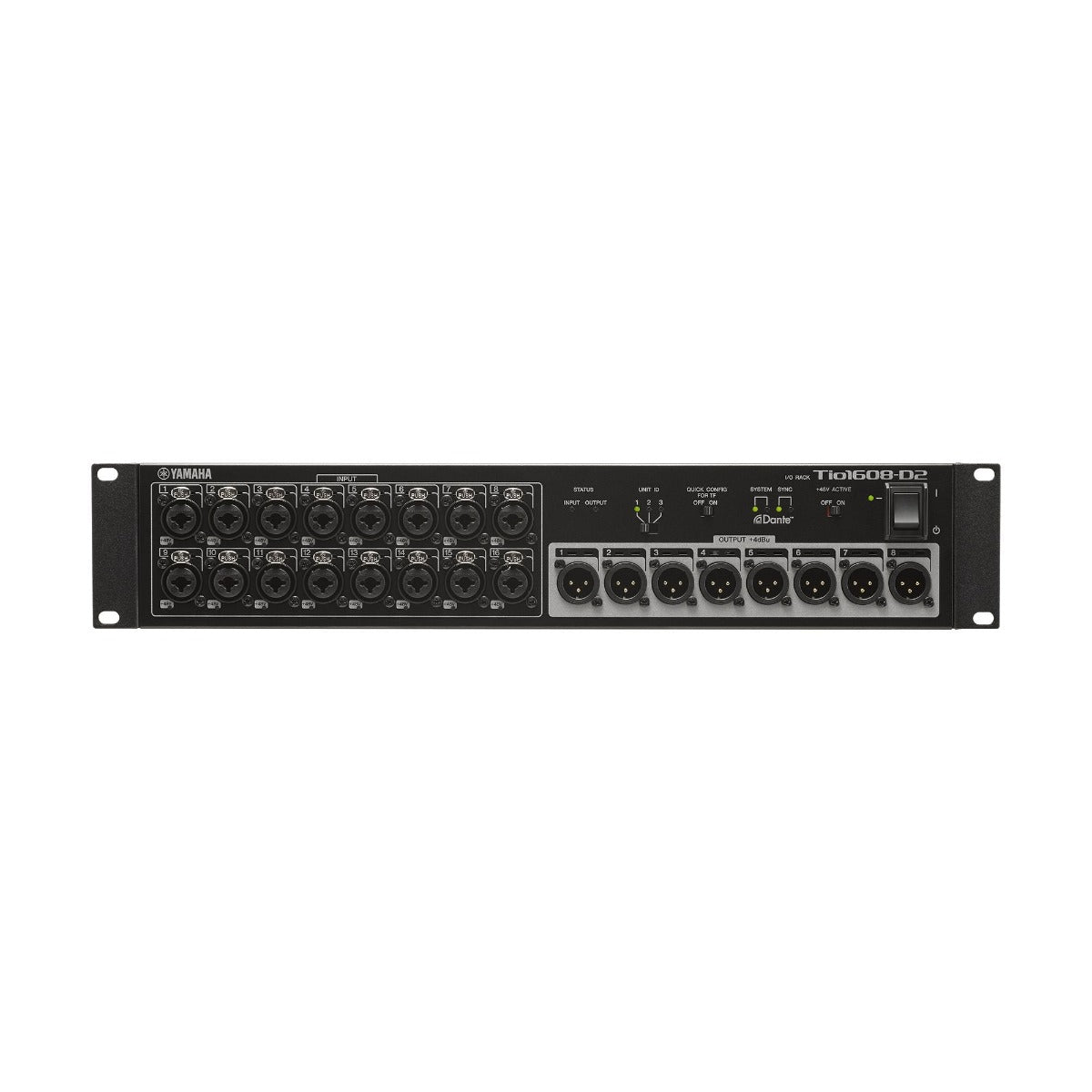 Yamaha TIO1608-D2 Dante Rack 16x8 Stage Box Interface – Billy Hyde Music