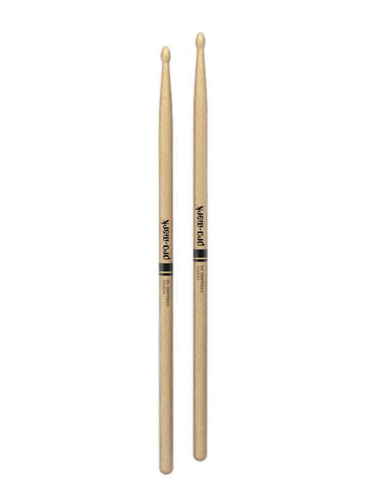 Promark Classic Forward 5A Lacquered Hickory Wood Tip Drumsticks