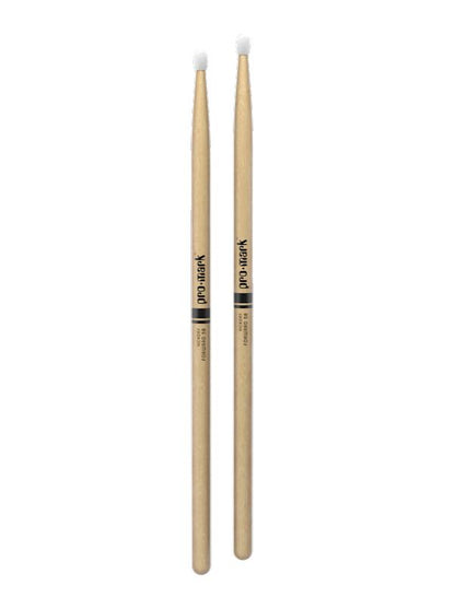 Promark Forward 5B Lacquered Hickory Nylon Tip Drumsticks