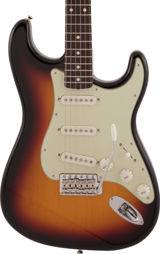 Fender Made in Japan Traditional 60s Stratocaster, Rosewood Fingerboard in 3 Color Sunburst
