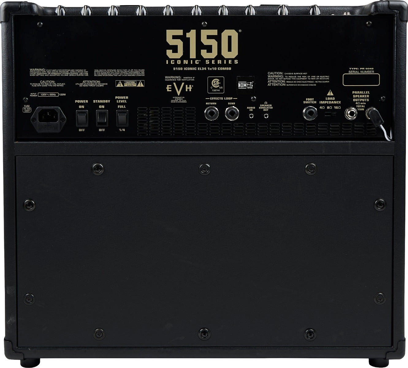 EVH 5150 Iconic Series EL34 1X10" 15W Combo Amp in Black, 240V AU