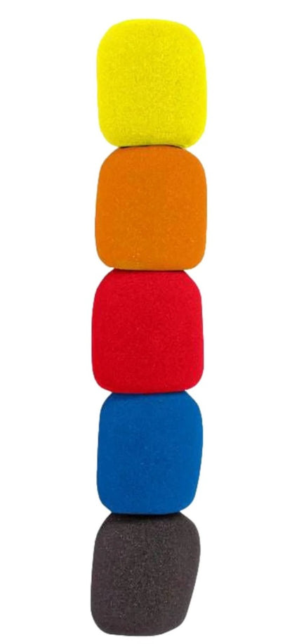 Ams Bag Of 5 Mic Windshields In Assorted Colours
