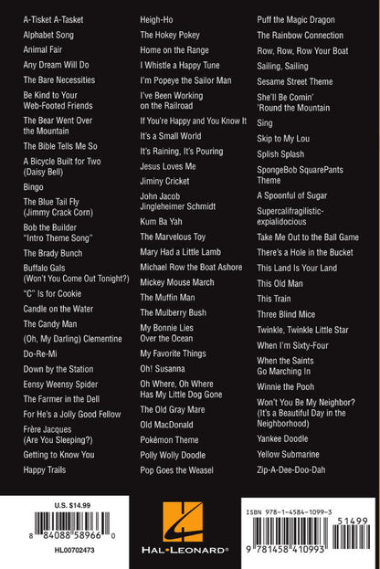 Childrens Songs Ukulele Chord Songbook