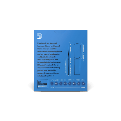 Royal By D'Addario Strength 2.0 10 Pack Bb Clarinet Reeds