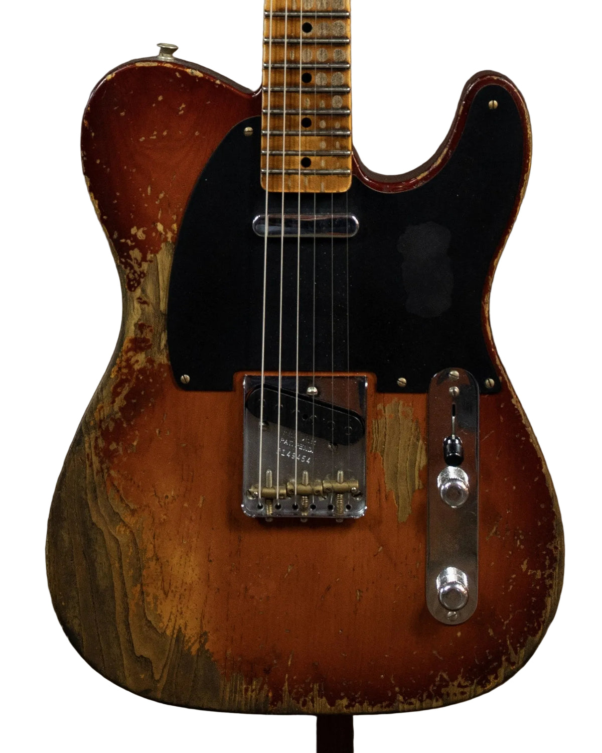 Fender Custom Shop 1952 Telecaster Super Heavy Relic, 1-Piece Quartersawn Maple Neck in Faded Violin Burst