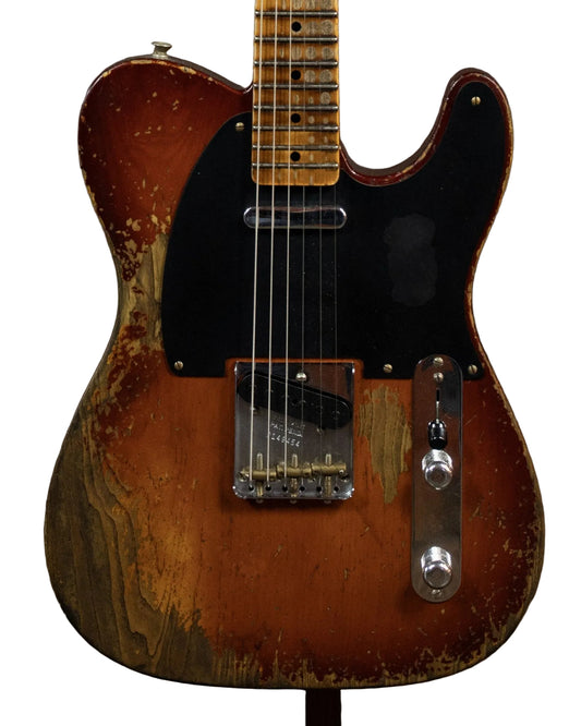 Fender Custom Shop 1952 Telecaster Super Heavy Relic, 1-Piece Quartersawn Maple Neck in Faded Violin Burst