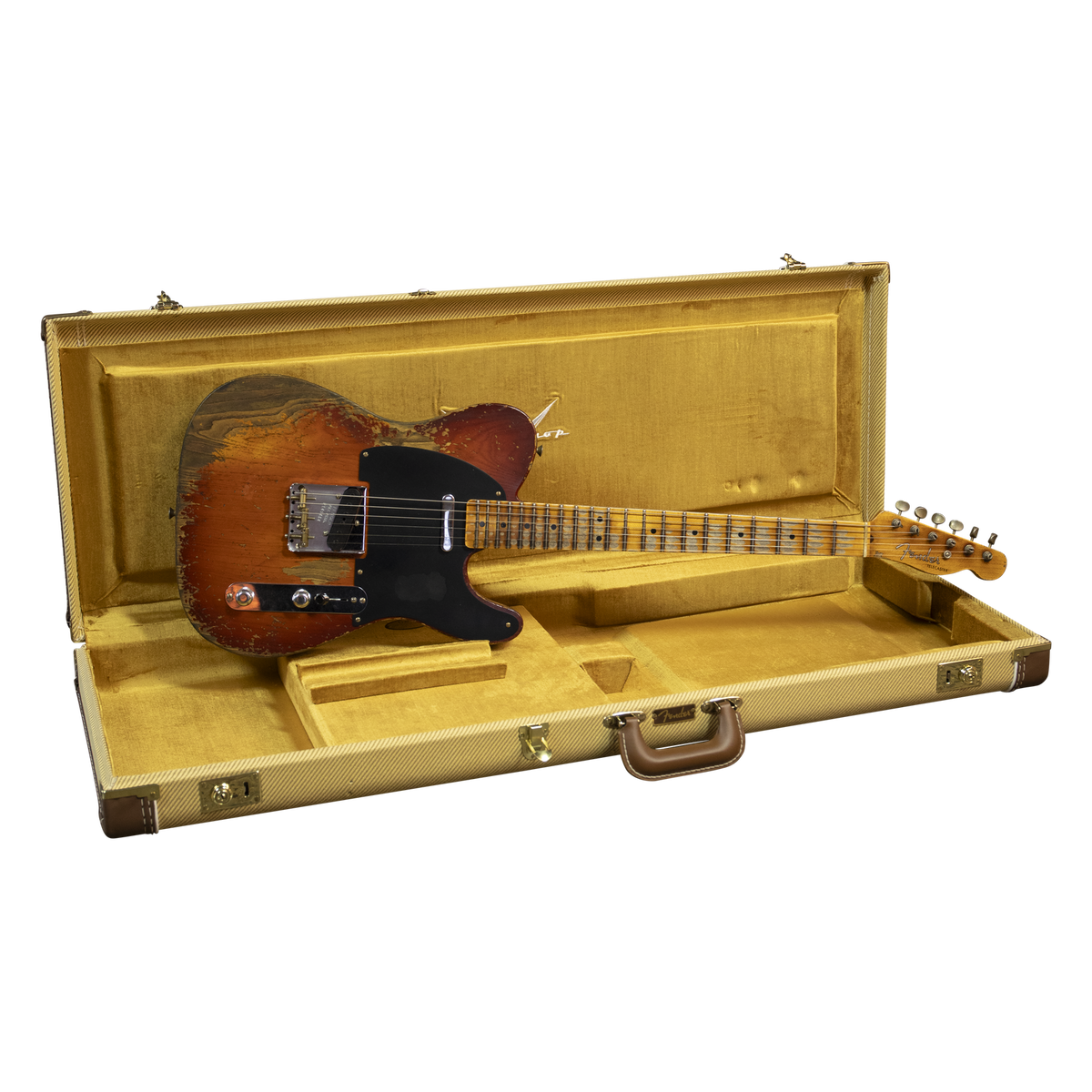 Fender Custom Shop 1952 Telecaster Super Heavy Relic, 1-Piece Quartersawn Maple Neck in Faded Violin Burst