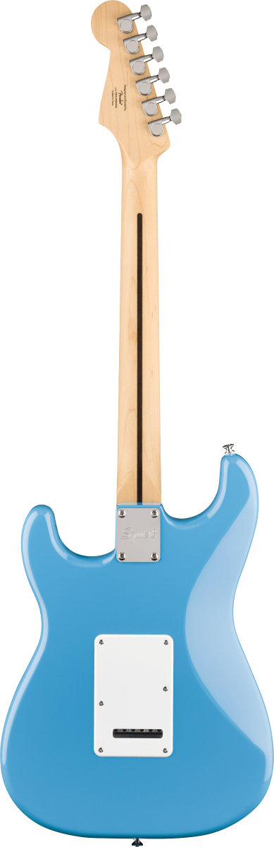 Squier FSR Squier Sonic Stratocaster HSS, Maple Fingerboard, White Pickguard in California Blue