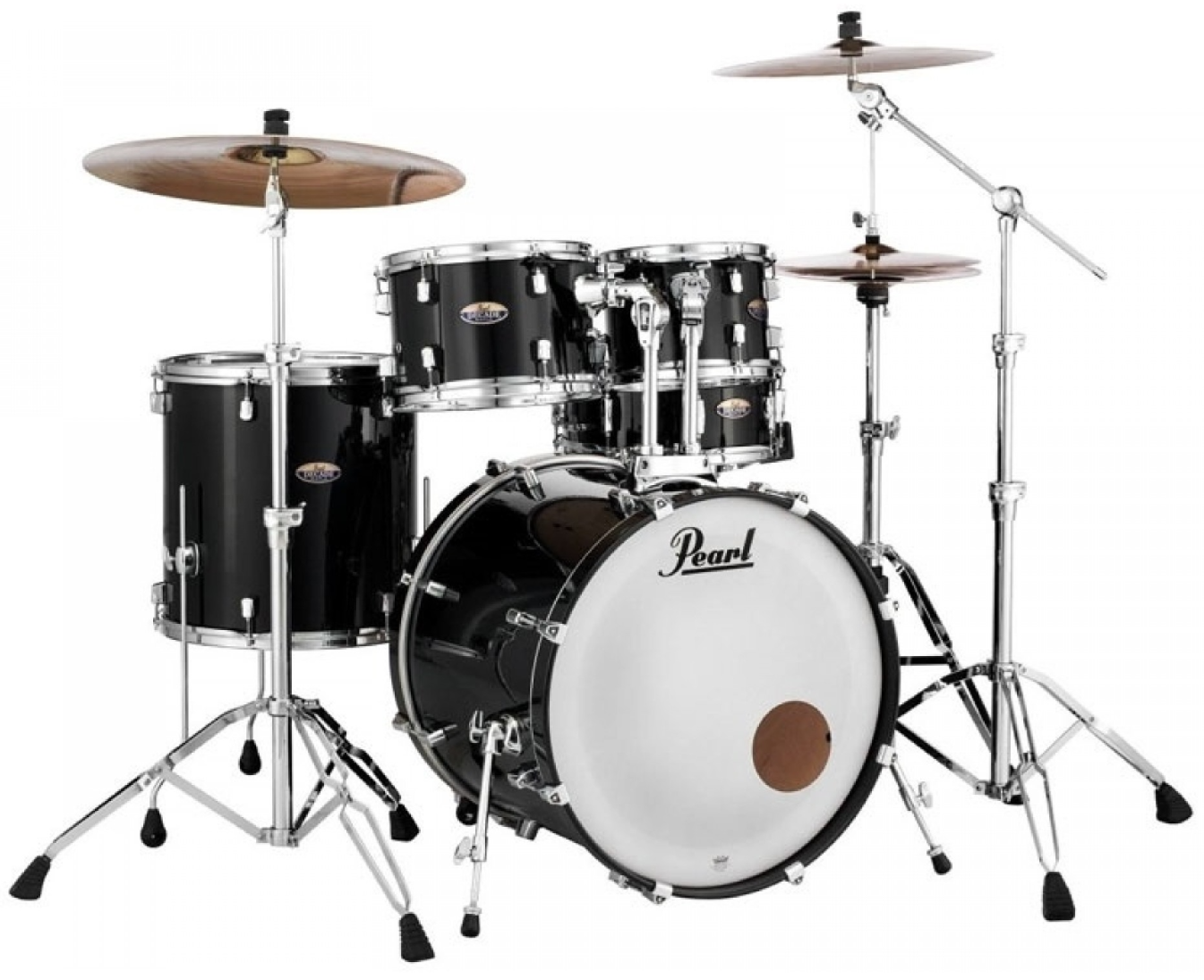 Pearl Decade Maple 20 Fusion 5 Piece Drum Kit in Black Ice