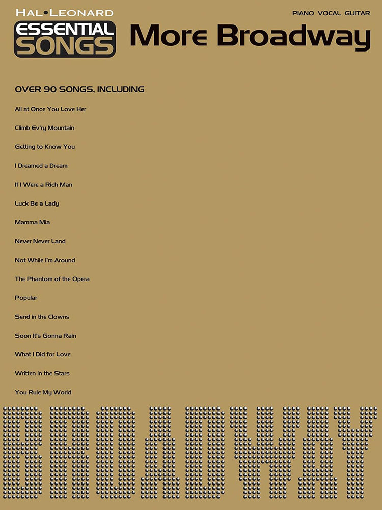 More Broadway Essential Songs PVG