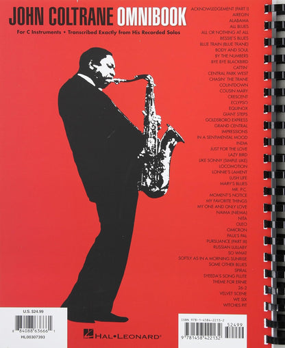 John Coltrane Omnibook C Instruments