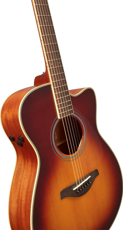 Yamaha FSC TA TransAcoustic Guitar in Brown Sunburst