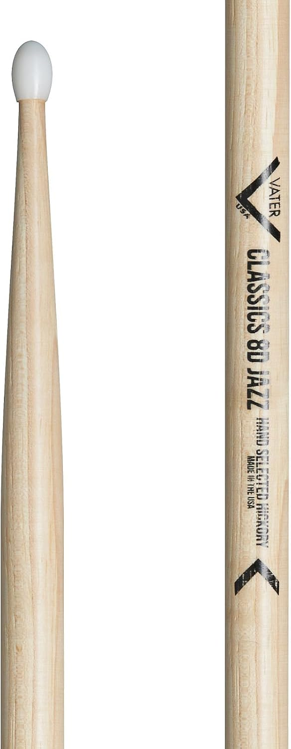 Vater VHC8DJN Classics 8D Jazz Nylon Drum Sticks (Pair)