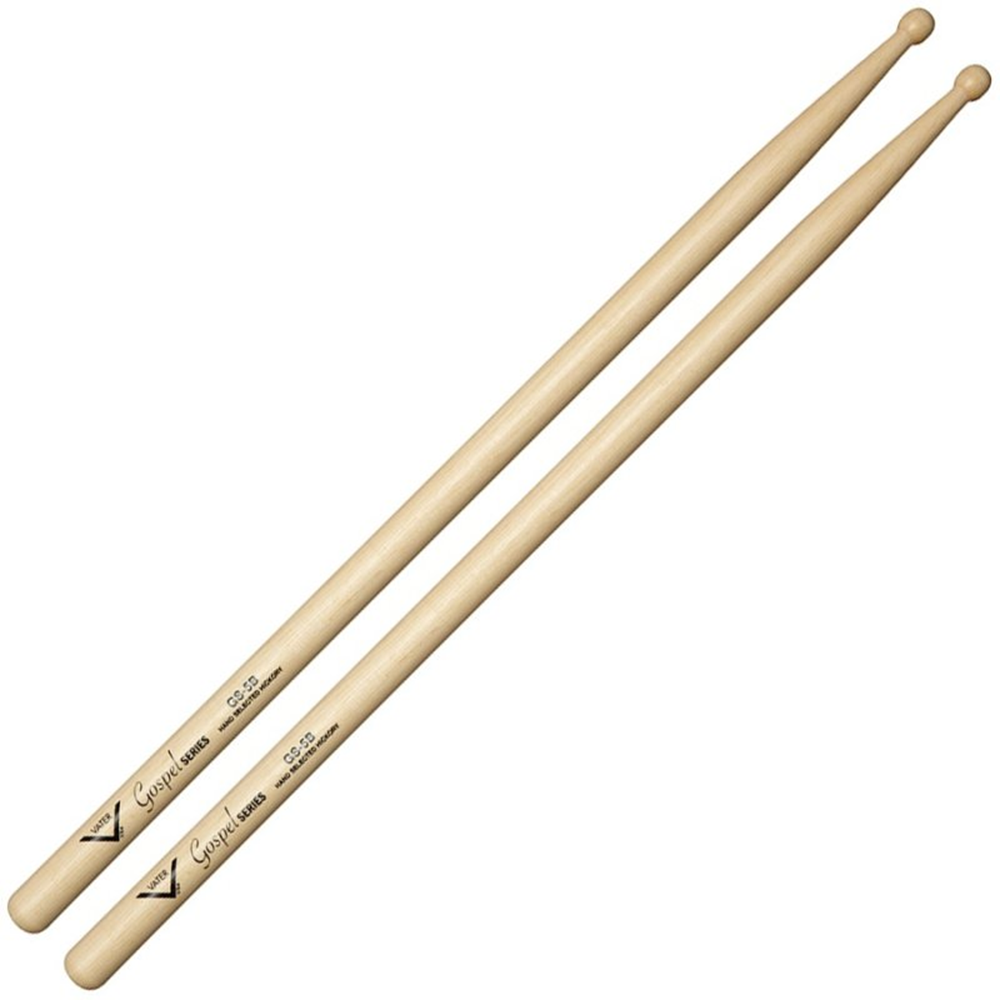 Vater VGS5BW Gospel 5B Wood Tip Drum Sticks (Pair)