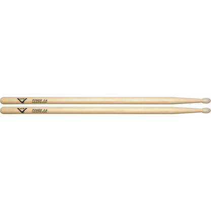Vater VHP5AN American Hickory Power 5A Nylon Tip Drum Sticks (Pair)