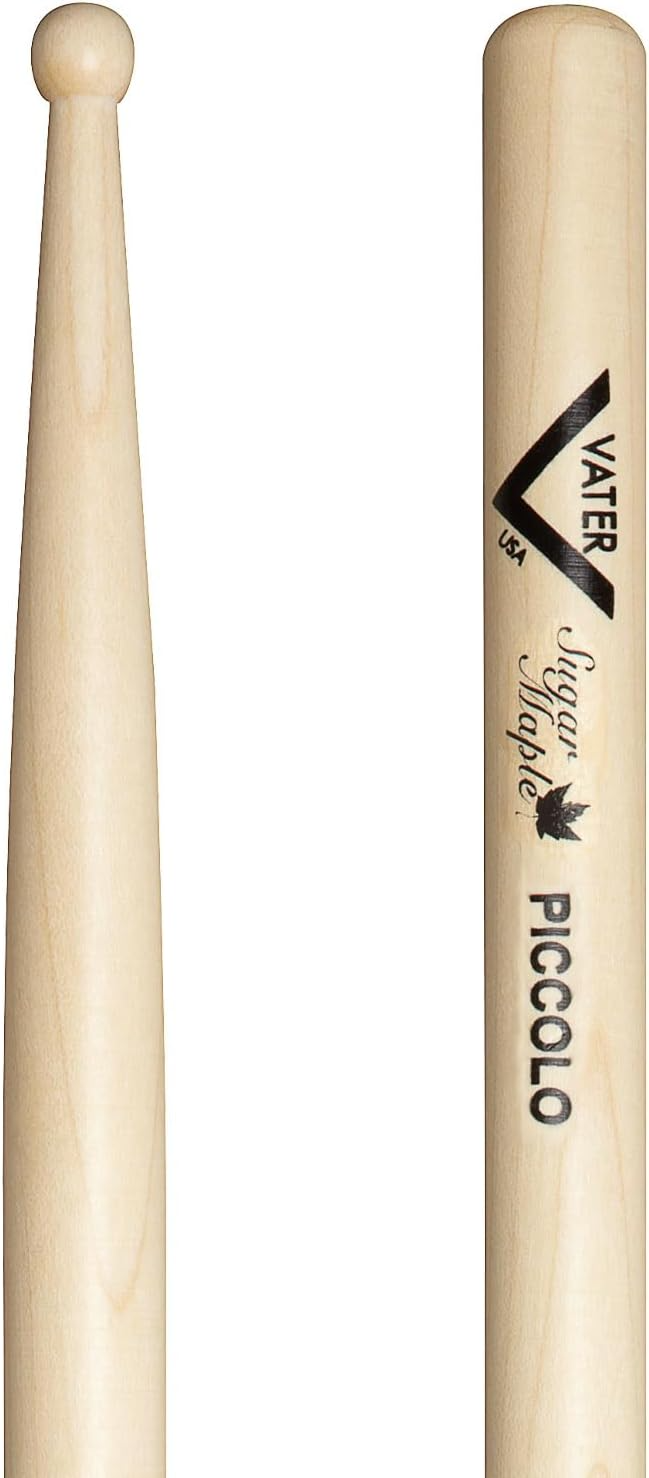 Vater VSMPW Sugar Maple Piccolo Wood Tip Drum Sticks (Pair)