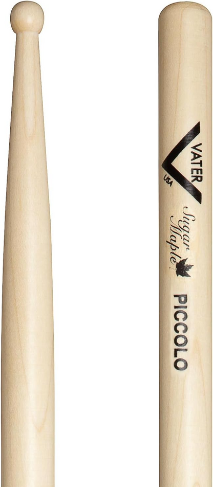 Vater VSMPW Sugar Maple Piccolo Wood Tip Drum Sticks (Pair)