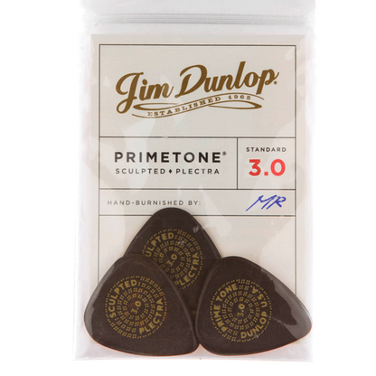 Jim Dunlop Primetone Standard Smooth Guitar Picks 3.0mm 3 pack