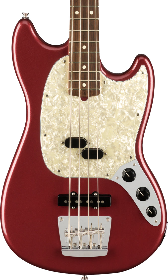 Fender American Performer Mustang Bass, Rosewood Fingerboard in Aubergine