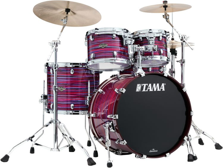 TAMA Starclassic Walnut Birch 4 Piece Shell Pack in Lacquer Phantasm Oyster