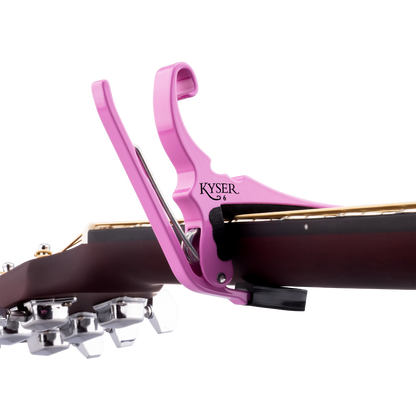 Kyser Quick-Change Acoustic Guitar 6 String Capo in Pink